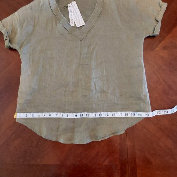 NWT Zaket & Plover 100% Linen Shirt - Picture 10 of 13